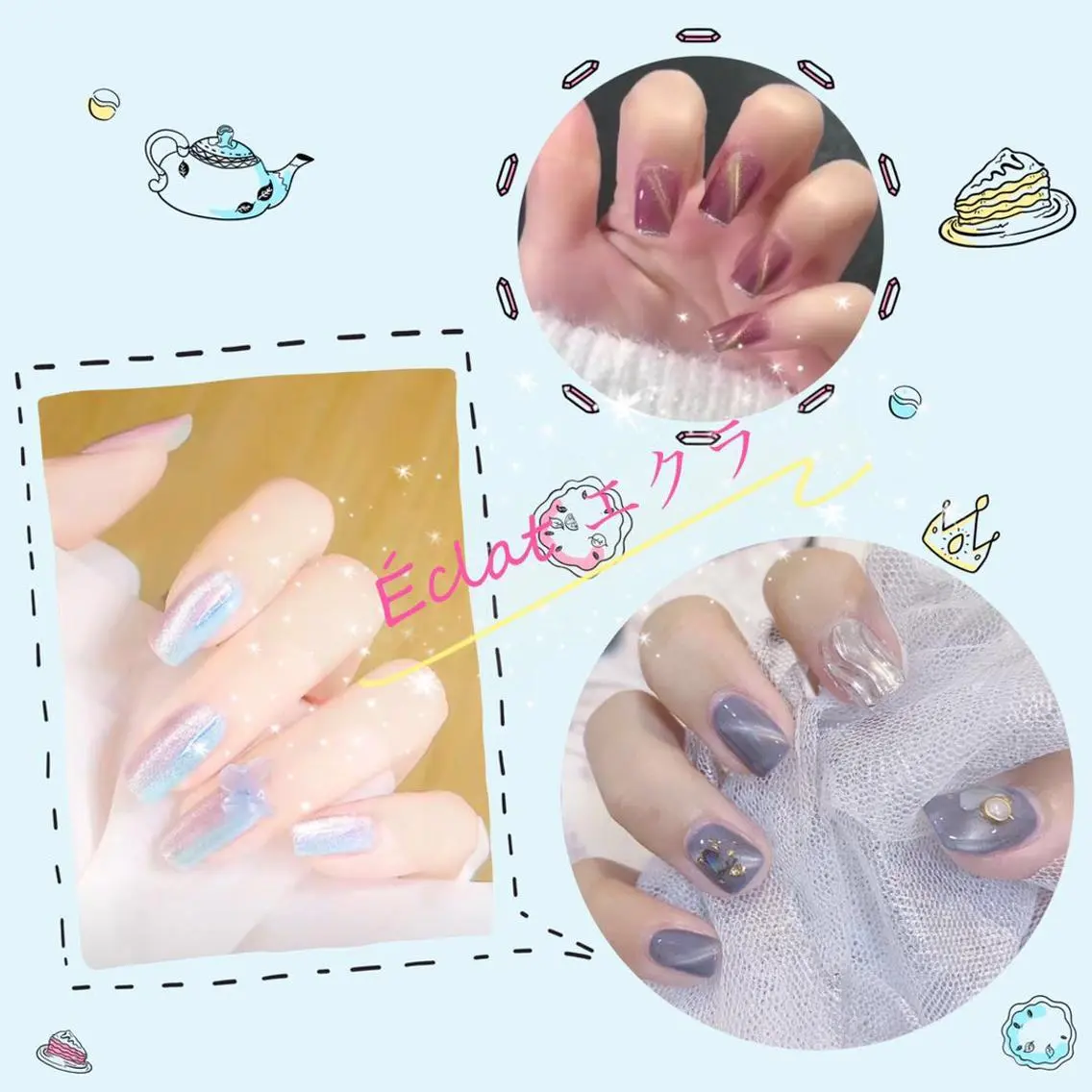ネイル ハンドネイル ネイルサロン エクラ 🌹【スカルプ専門】のネイルデザイン