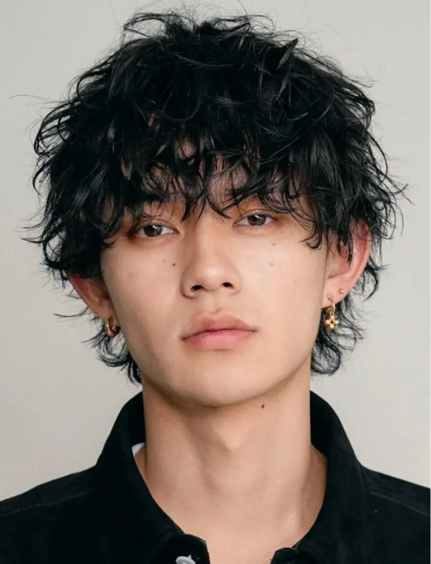 パーマ メンズ 髙村 心のヘアスタイル