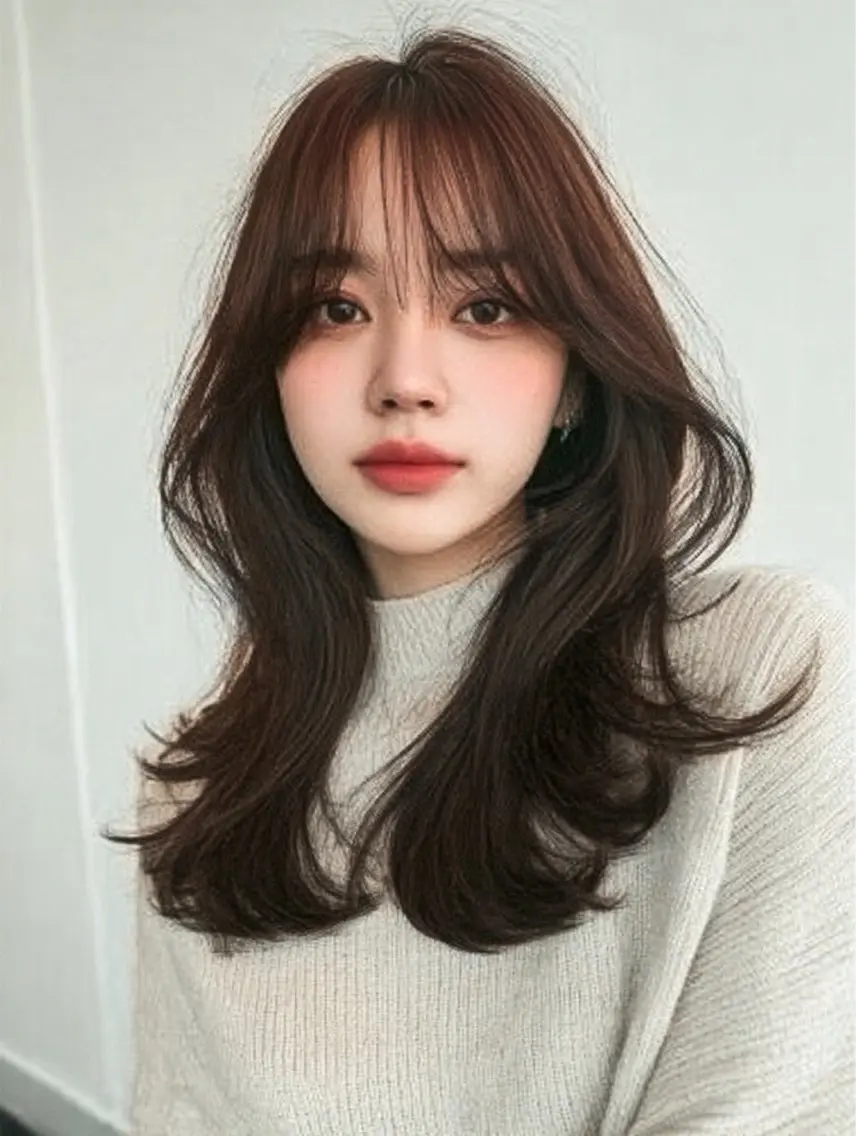 ロング ヘアカラー トリートメント 絶対綺麗な暖色カラー 🎯あります✨増渕✨のヘアスタイル