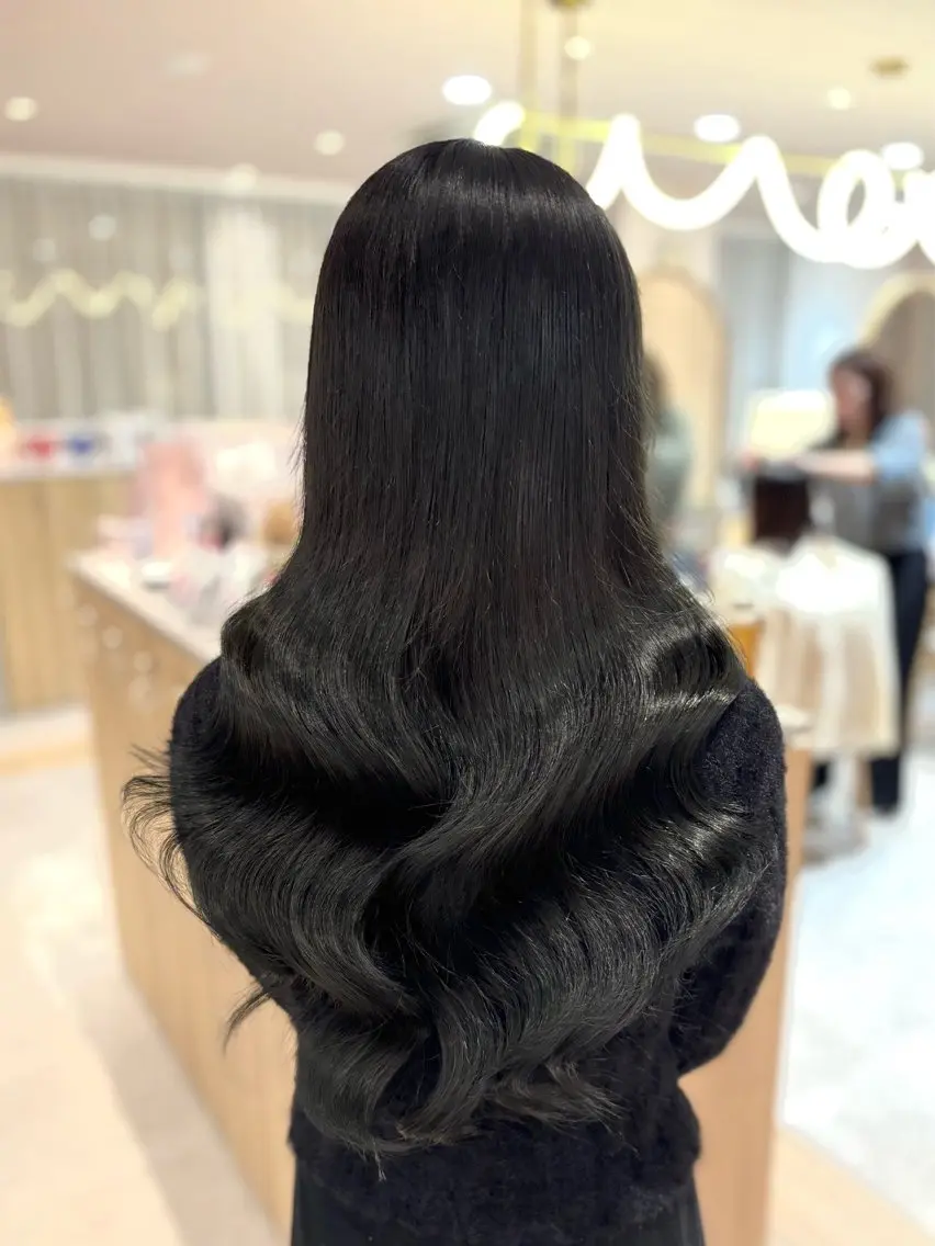 全体カラー+Aujua4種トリートメント🌿(お悩み別でパーソナルヘアケア 髪を補修・保護し理想の仕上がりに)の写真