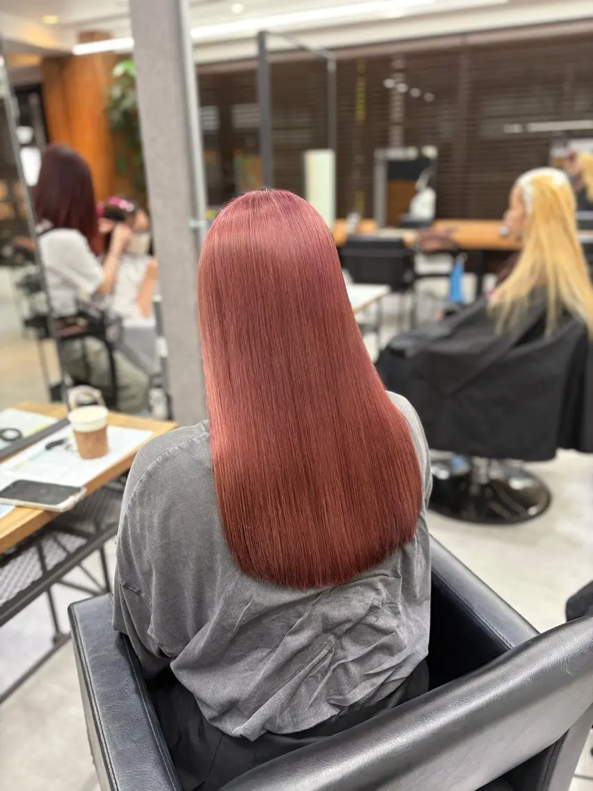 ロング 髪質改善 ヘアカラー トリートメント SAKI🎀NEXT 池袋/韓国風カラーのヘアスタイル