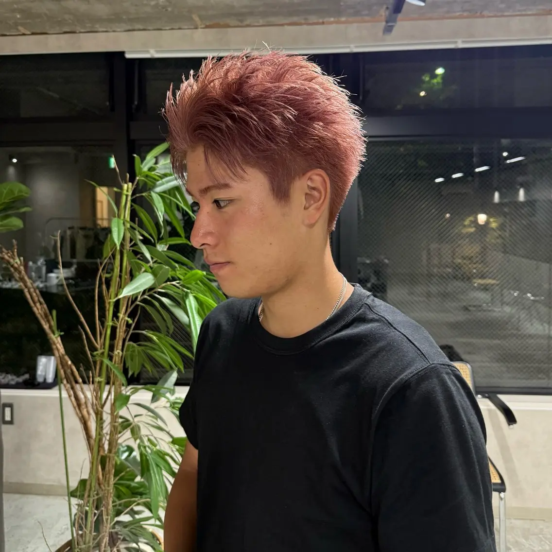 ショート カラー メンズ ヘアカラー 新潟万代/暖色・ 透明感カラー/アミのヘアスタイル