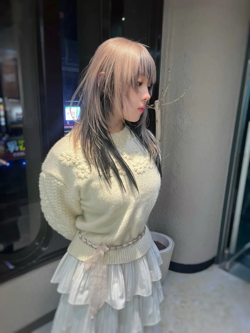 カラー カット ヘアカラー 💖艶ハイトーン髪質 改善💖ケンシンのヘアスタイル