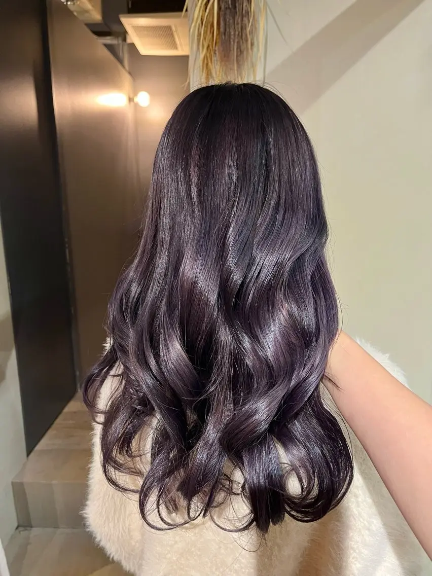 セミロング カラー ヘアカラー トリートメント 🌼花屋併設🌼 木下奈々望のヘアスタイル