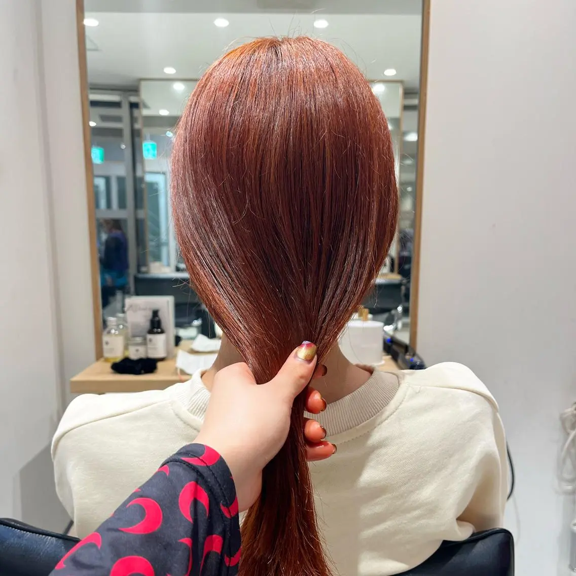 セミロング カラー ヘアアレンジ 成人式 ベージュカラー ブリーチ ブラウンカラー ケアブリーチ stylist ◎RUKI.のヘアスタイル