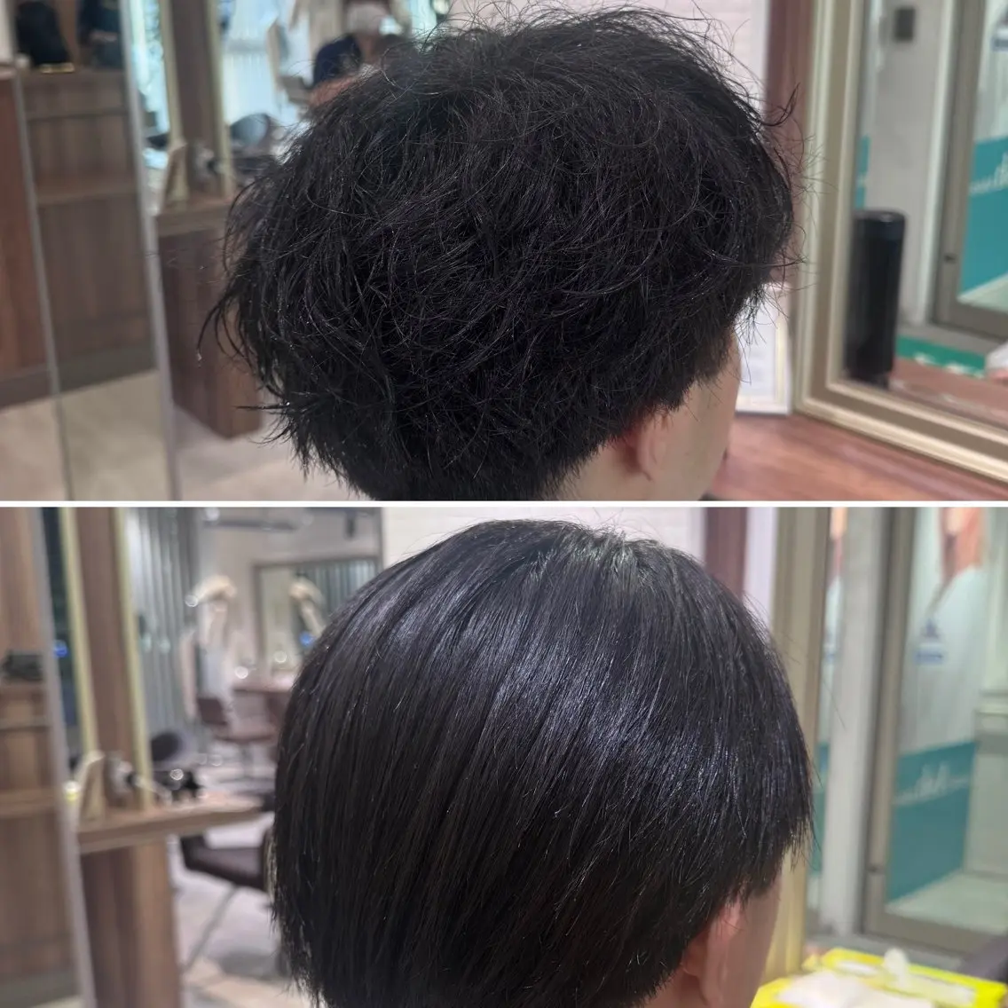 ショート メンズ 縮毛矯正 メンズ専門🔥女性の モデル受付中!/陸翔のヘアスタイル