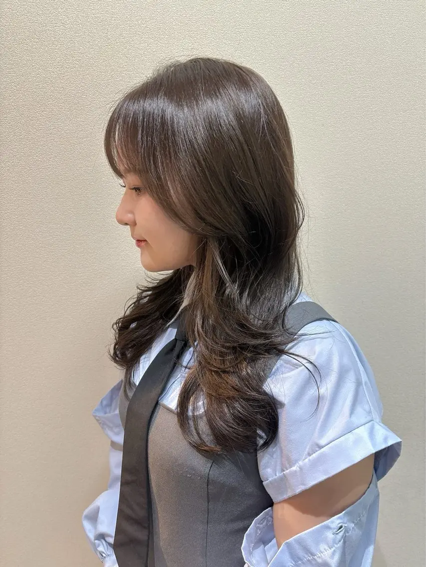 ミディアム カラー カット ヘアカラー 🇰🇷レイヤー 💐Seinaのヘアスタイル