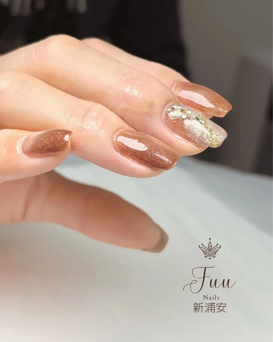 ネイル アートネイル フラワーネイル マグネットネイル ミラーネイル ニュアンスネイル 犬のいるネイルサロン Fuu nailsのネイルデザイン
