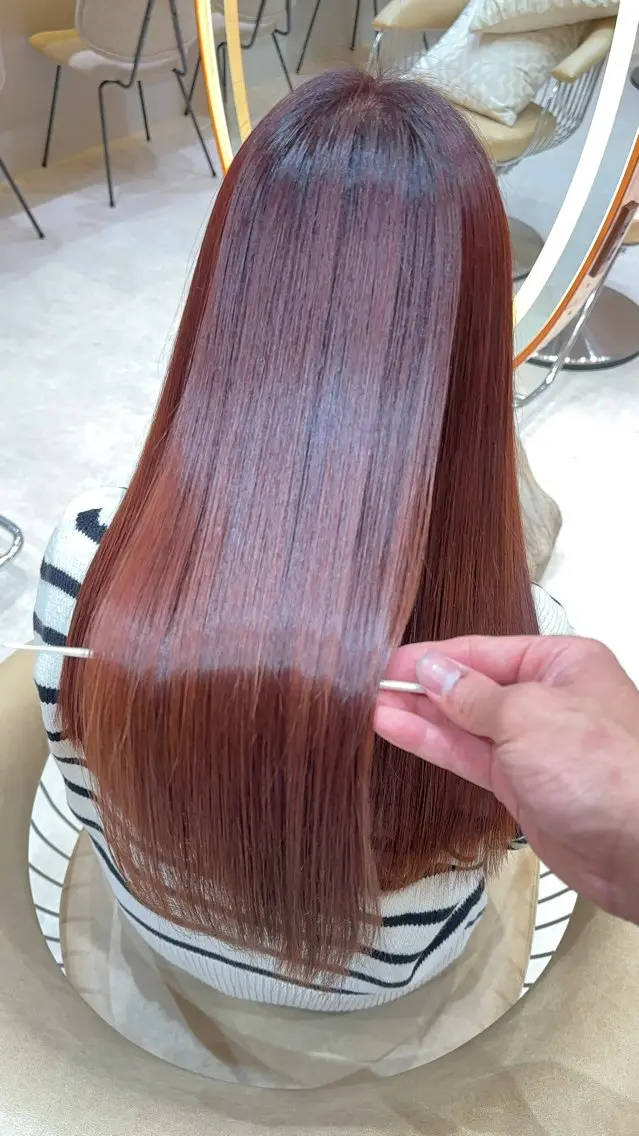 ロング カラー カット ヘアカラー 縮毛矯正 美髪縮毛矯正✨🫧 レイヤー川村利幸のヘアスタイル