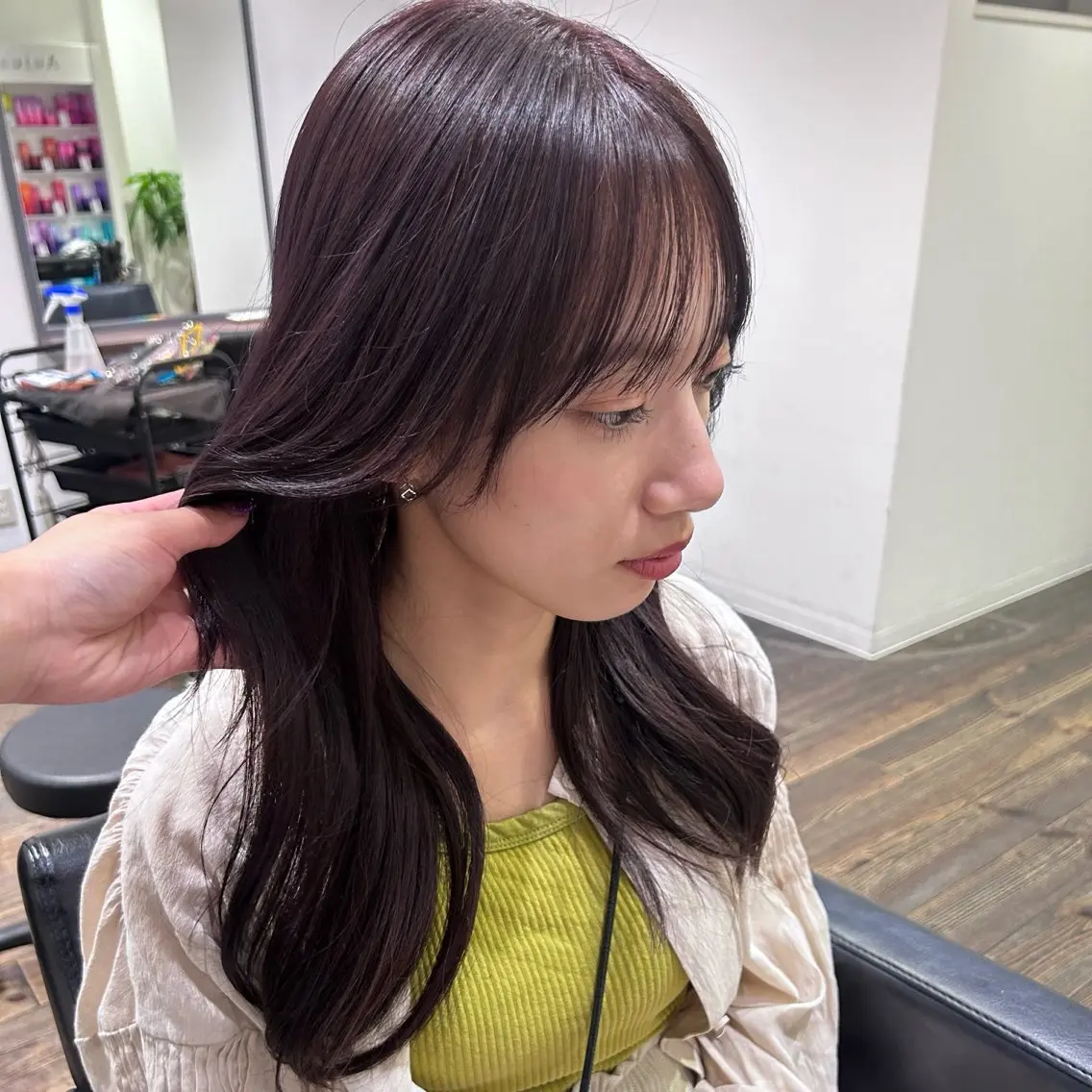 セミロング 🤎オリーブカラー× パーマ特化💫森口のヘアスタイル