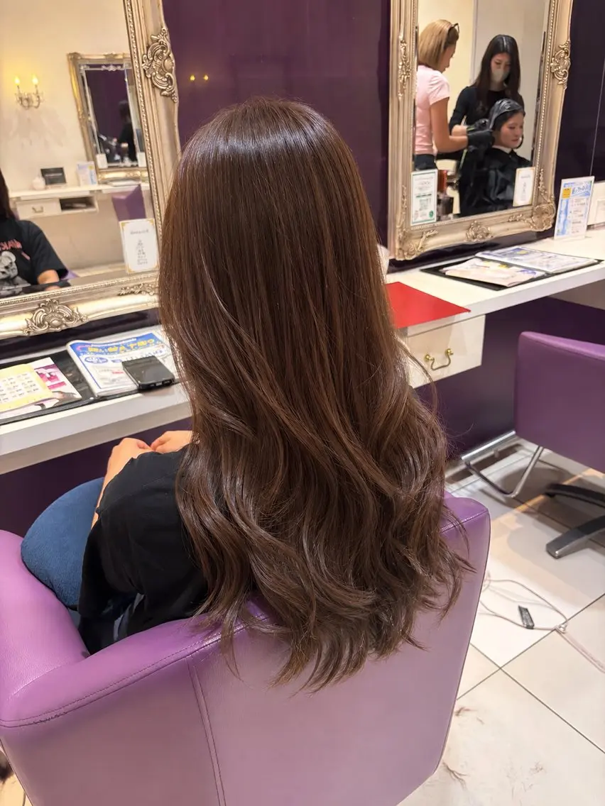 カラー 京都河原町/暖色カラ ー‎/パーマ/のあのヘアスタイル