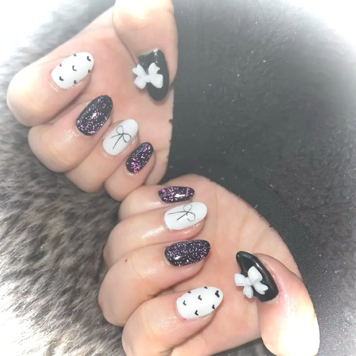 ネイル フラッシュネイル リボン 💛KAREN‪ 🪄新宿✨nailのネイルデザイン