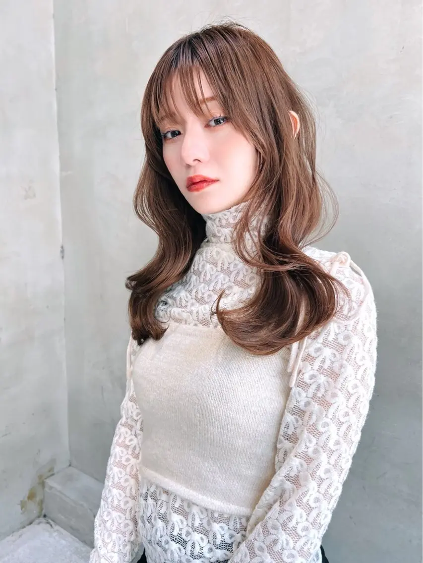 ロング カラー 艶髪／韓国ヘア🎀 Kanon︎︎⁺.のヘアスタイル