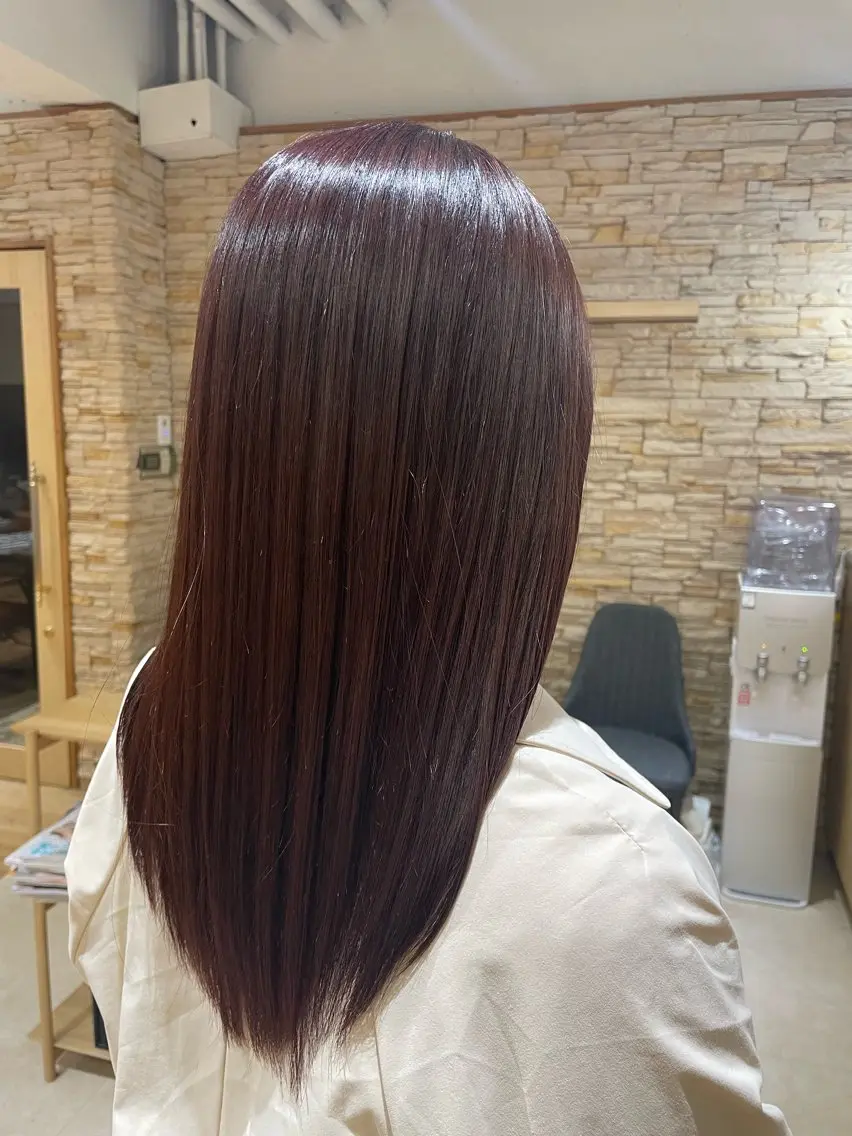 セミロング カット ヘアカラー トリートメント 髪質改善艶髪✂︎小寺 透明感カラーのヘアスタイル