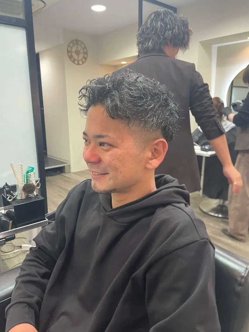 パーマ メンズ パーマ 樅木 恒毅のヘアスタイル