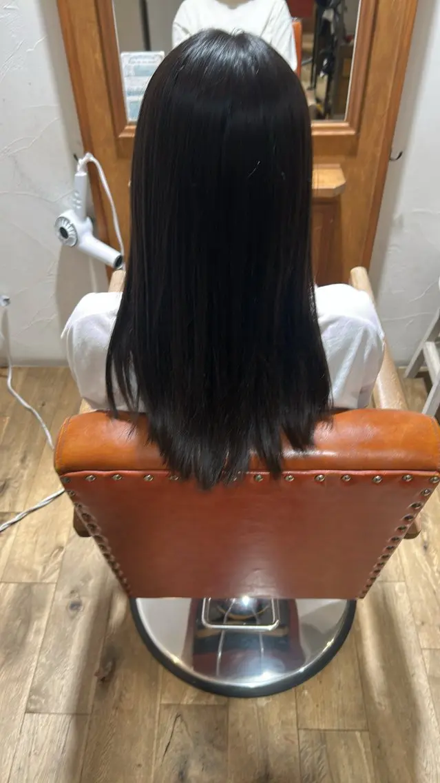 セミロング 縮毛矯正 木村 優輝斗のヘアスタイル