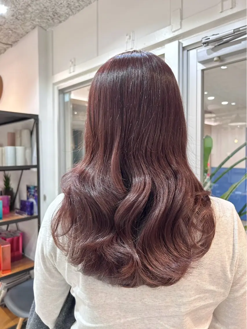 ロング カラー ヘアカラー 💜🦋AIRI /パーマ🦋💜のヘアスタイル
