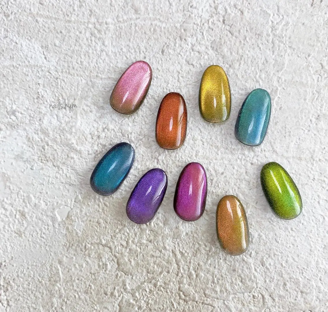 ネイル オーロラネイル フットネイル フレンチネイル ジェルネイル キラキラネイル nails. hymのネイルデザイン