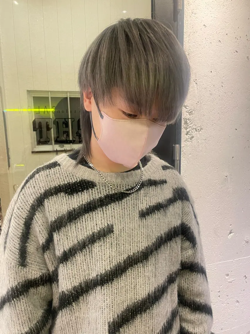 カラー メンズ カット ヘアカラー トリートメント hisano / ハイトーン・透明感のヘアスタイル