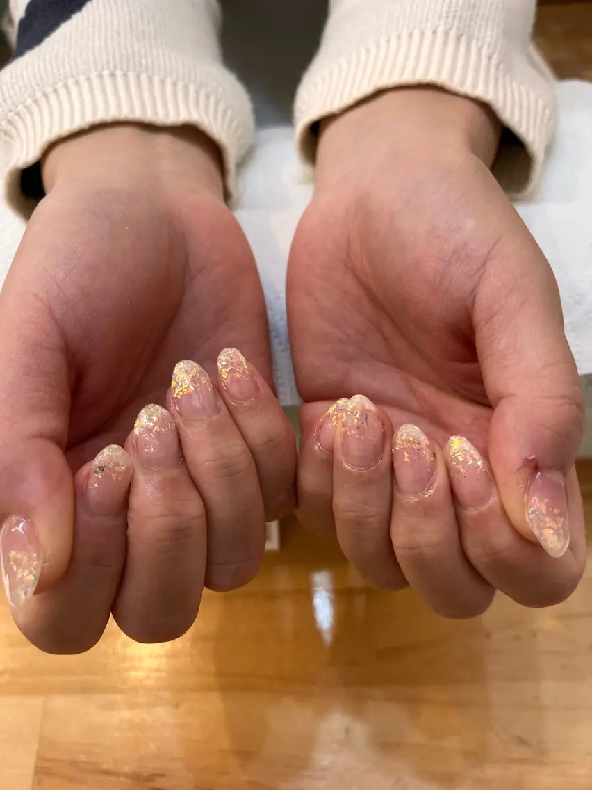 【オフあり】ラメグラデーション✨🌸選べる55色🫧🫧1色追加 ¥500~🌈の写真