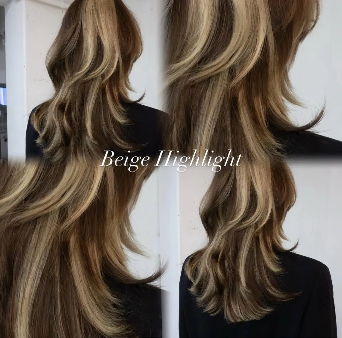 セミロング ハイライト ヘアカラー カラーモデル募集中 .꒰ঌ虹奈໒꒱のヘアスタイル