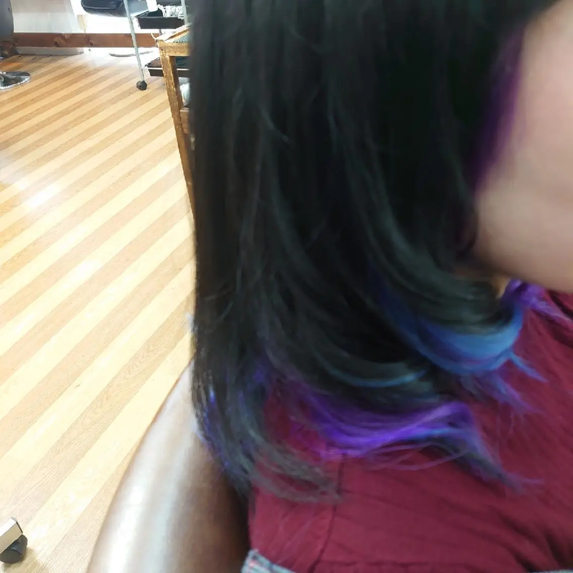 カラー ブルーカラー インナーカラー 中村 恵二のヘアスタイル