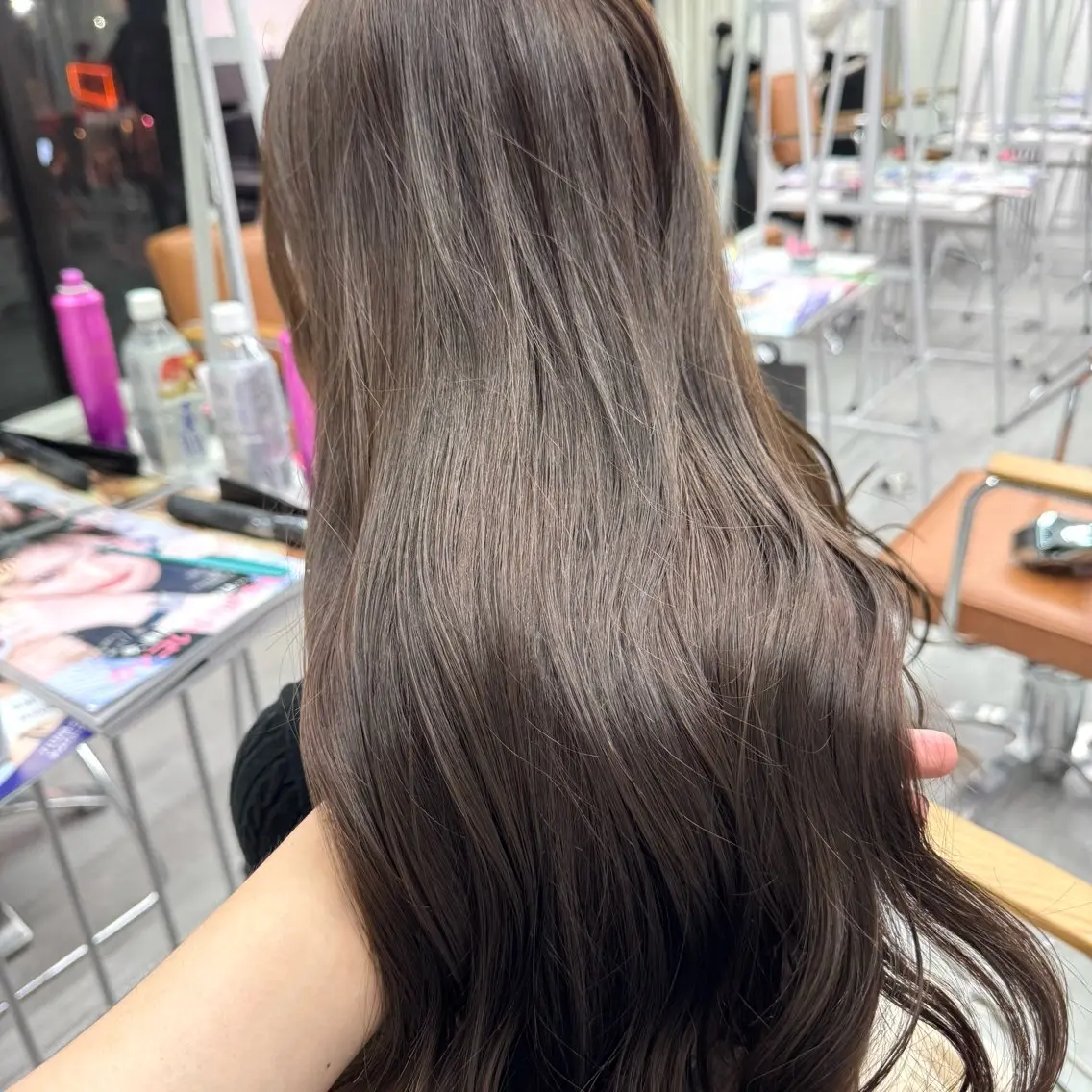 ロング カラー ヘアアレンジ ヘアカラー ブリーチなしカラー /新百合ヶ丘/安形翔のヘアスタイル