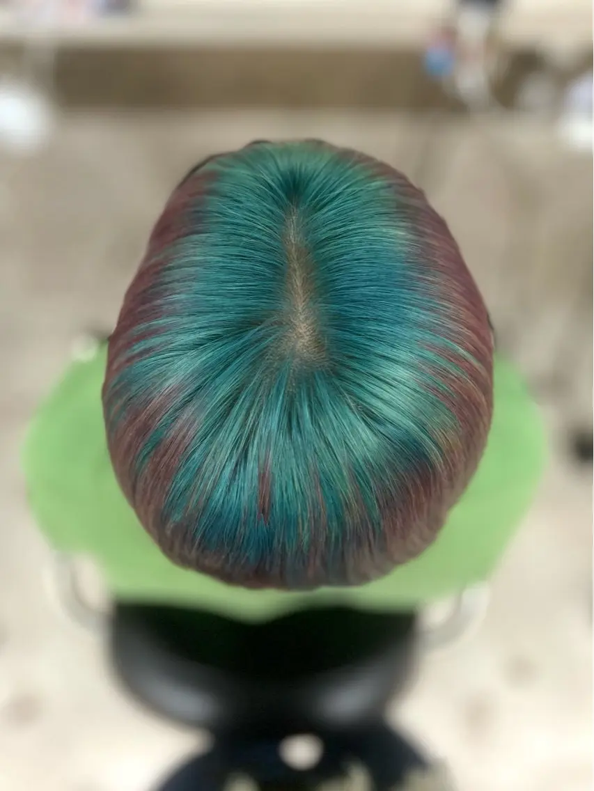 ショート カラー ブリーチ デザインカラー ヘアカラー トリートメント 多系統似合わせ/ tsuburaのヘアスタイル