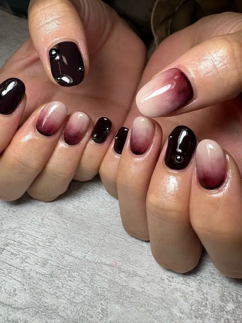 ネイル 持ち込み ニュアンスネイル nana°○学芸大学 :∥パラジェルのネイルデザイン