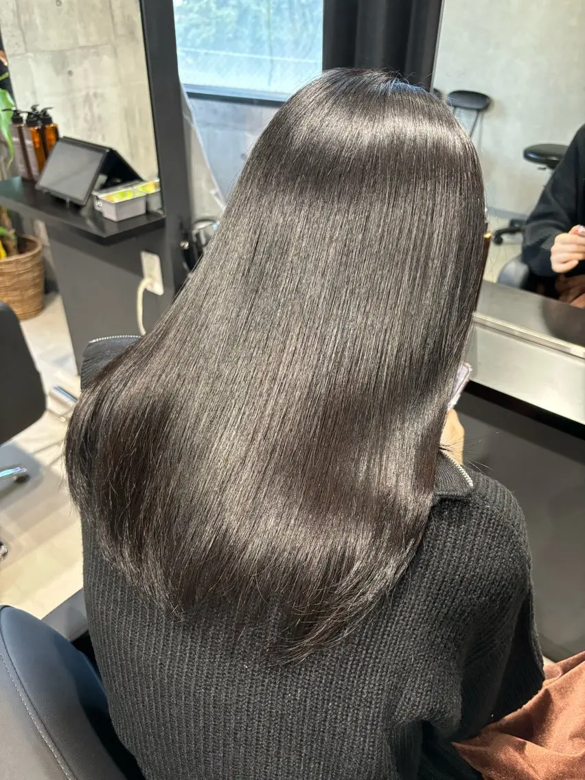 ロング カラー 髪質改善 トリートメント カット ヘアカラー トリートメント _WHITE / KENTOのヘアスタイル
