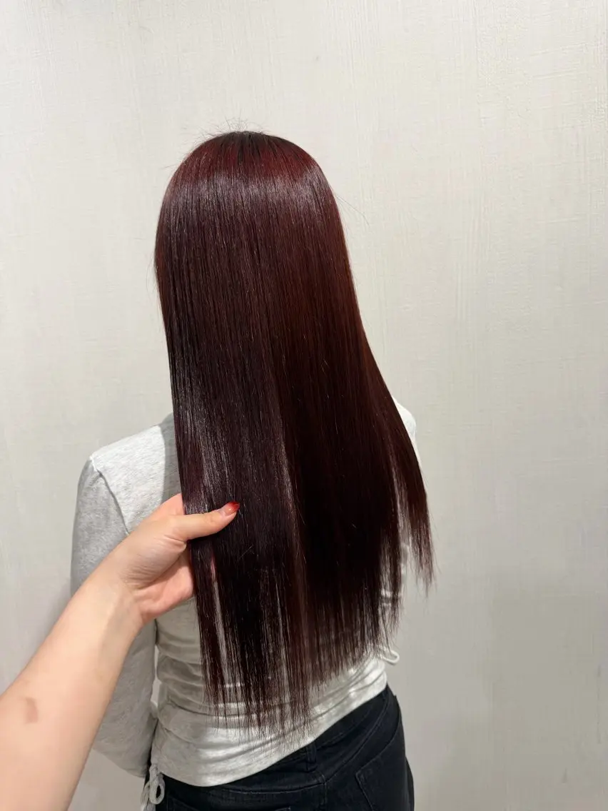 セミロング カット ヘアカラー トリートメント ayumi / 郡山/暖色カラーのヘアスタイル