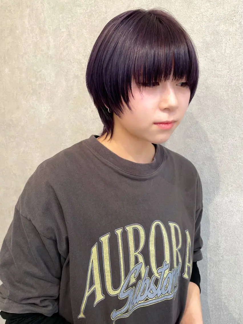 ショート カラー カット ヘアカラー トリートメント KAZU/レイヤー レイヤー/ハイトーンのヘアスタイル