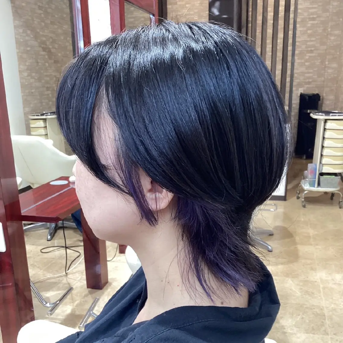 ミディアム ヘアカラー Nanami/ 似合わせカットのヘアスタイル