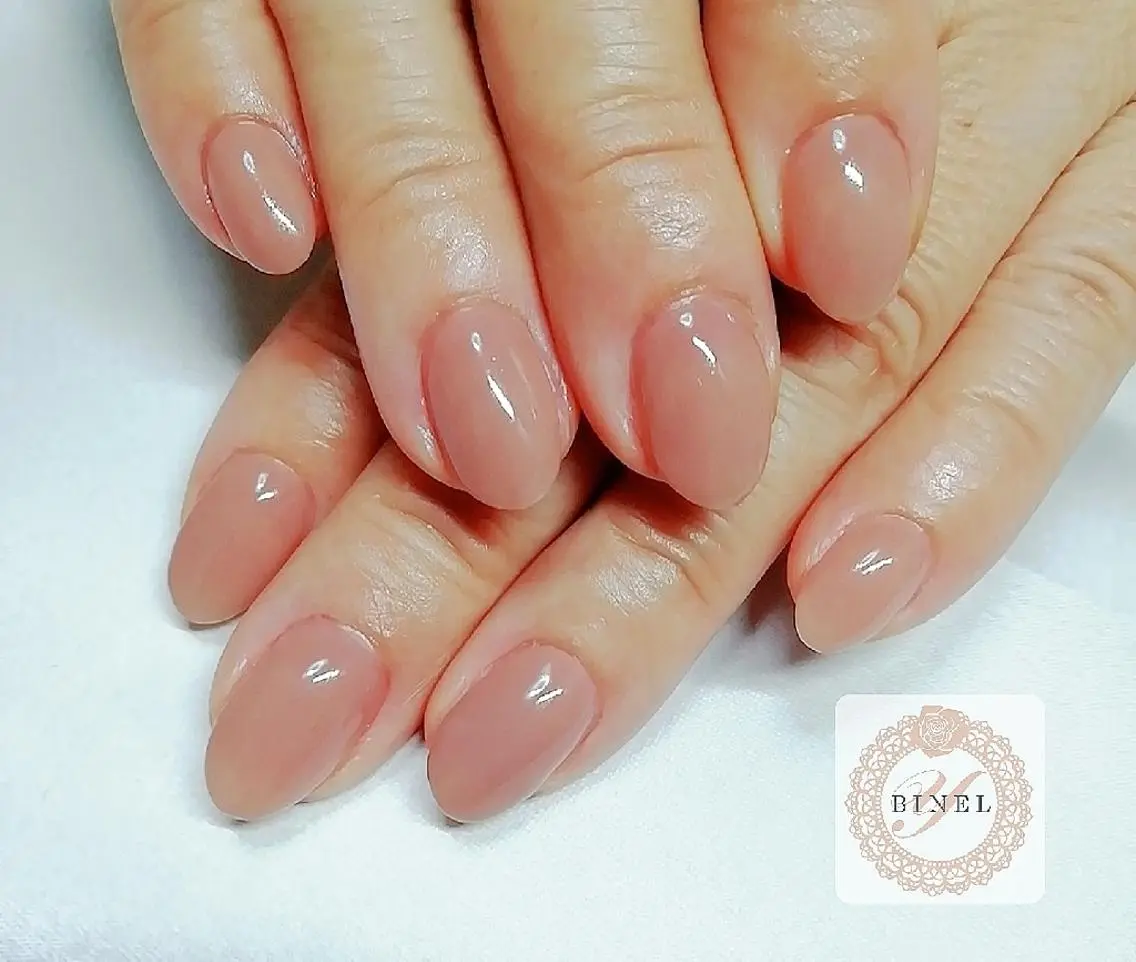 ネイル オフィスネイル ワンカラーネイル ハンドネイル Nail Salon Y.BINELのネイルデザイン