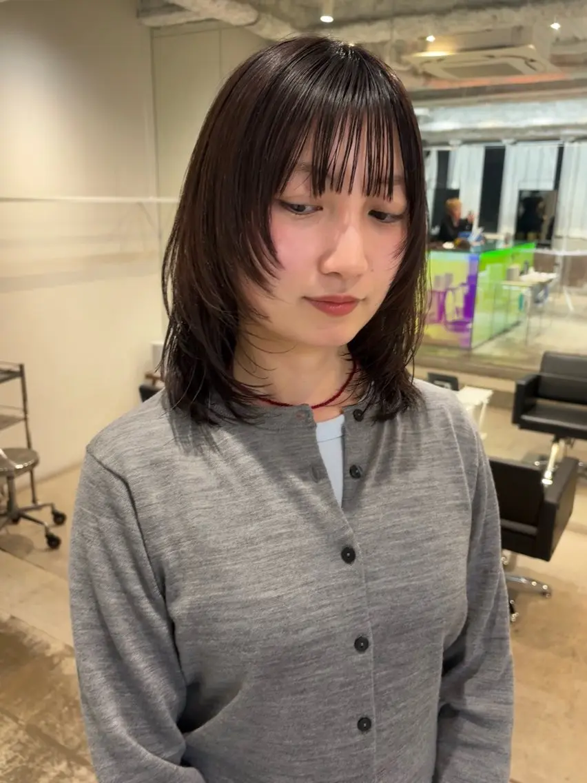 ミディアム ANY/sayu /bob layerのヘアスタイル
