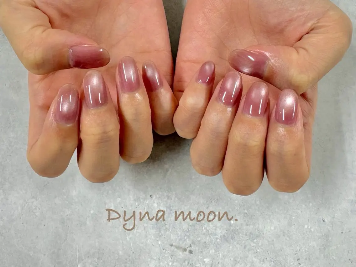 ネイル マグネットネイル ワンカラーネイル ハンドネイル Dyna moon. yukihaのネイルデザイン
