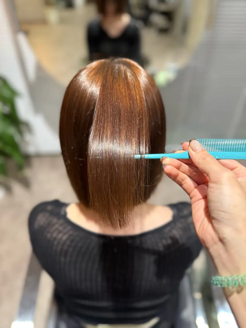 ミディアム ヘアカラー トリートメント qpulaあいみ 透明感カラーのヘアスタイル