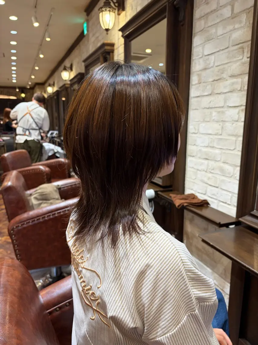 ミディアム カット せきや こころのヘアスタイル