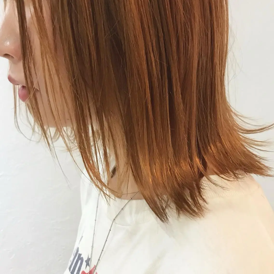 ミディアム カラー ブリーチ 透明感カラー カット ヘアカラー トリートメント 森貴裕/ベージュ/ パーマ/オリーブのヘアスタイル