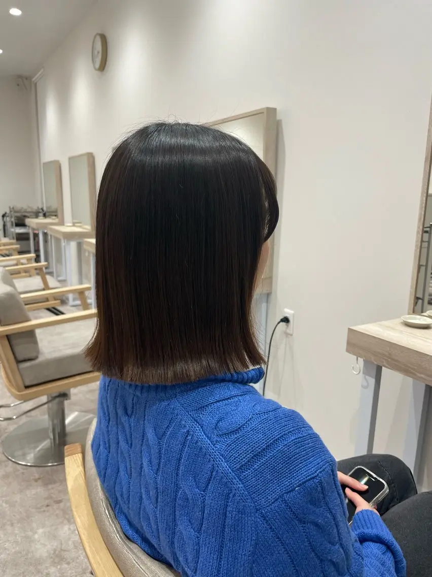 お時間何時でも☺︎まずはお試し☆カット+カラ-+Aujuaクイックトリートメント+ナノバブルシャワー付の写真