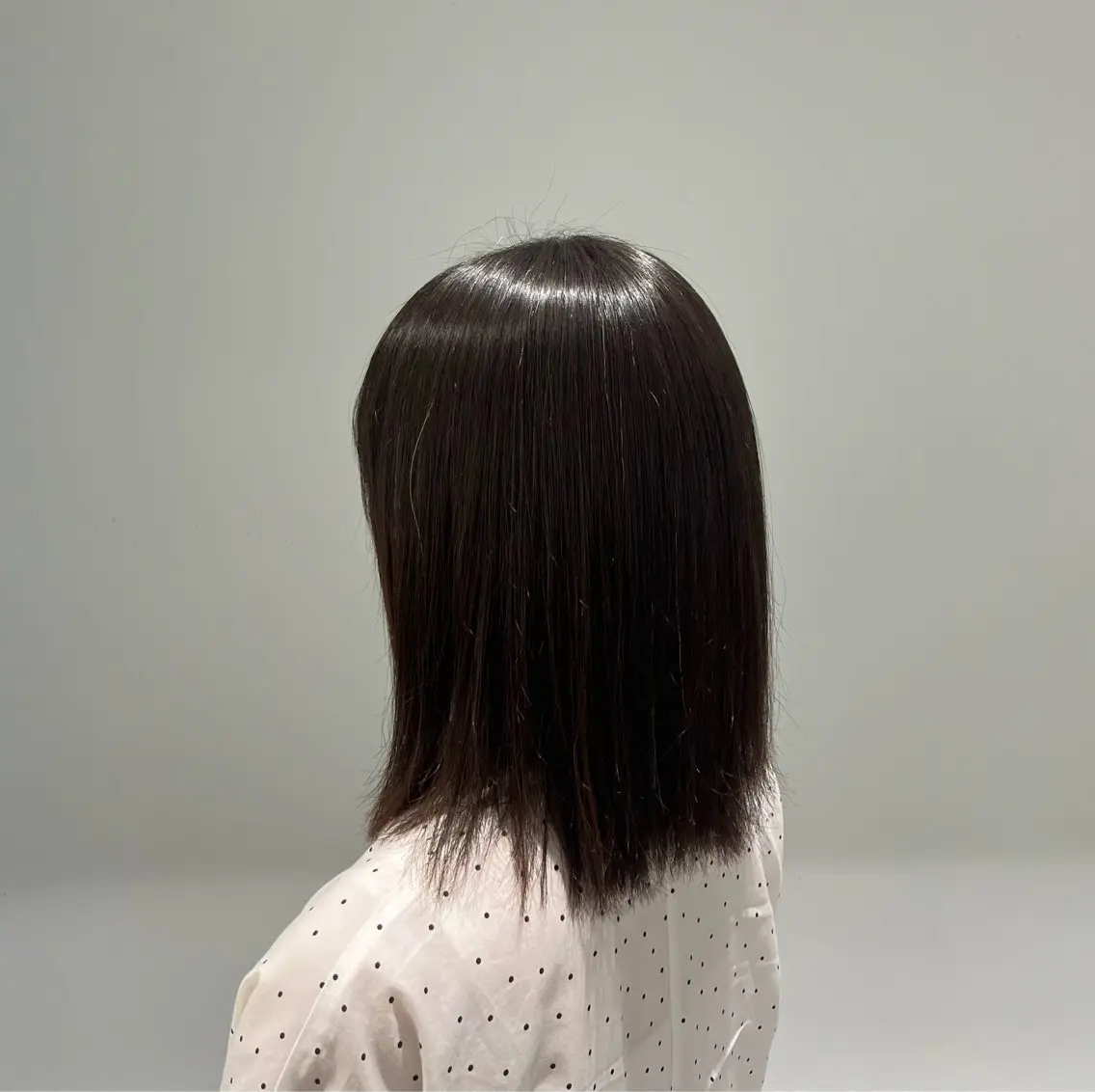 ミディアム 縮毛矯正 トリートメント 酸熱トリートメント 顔周りカット／透明感 カラー／Kurumeのヘアスタイル