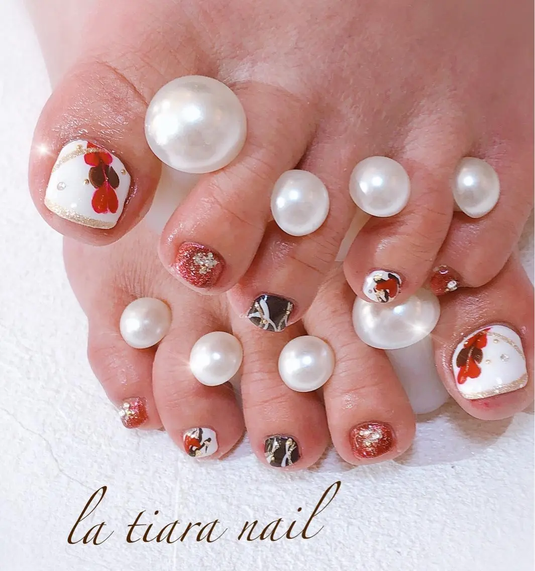 ネイル フットネイル Blue bird  nailのネイルデザイン