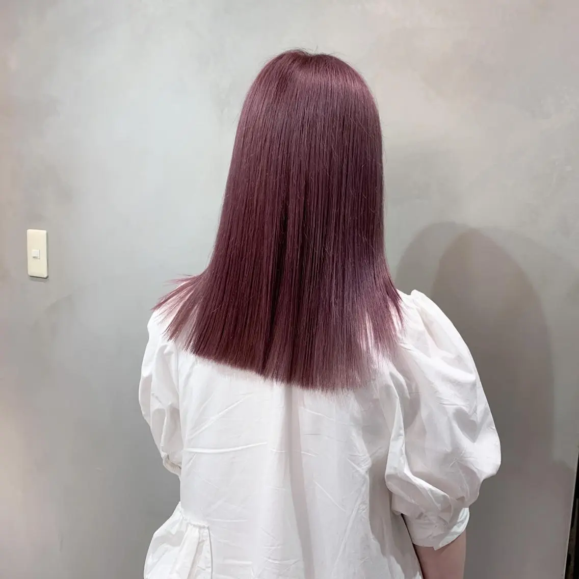 セミロング カラー ピンクカラー パープルカラー トリートメント /カラー/NAOKIのヘアスタイル