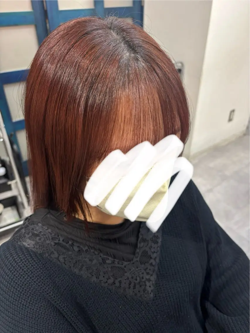 カット 縮毛矯正 田中澪🩵ྀི /HUG横浜のヘアスタイル