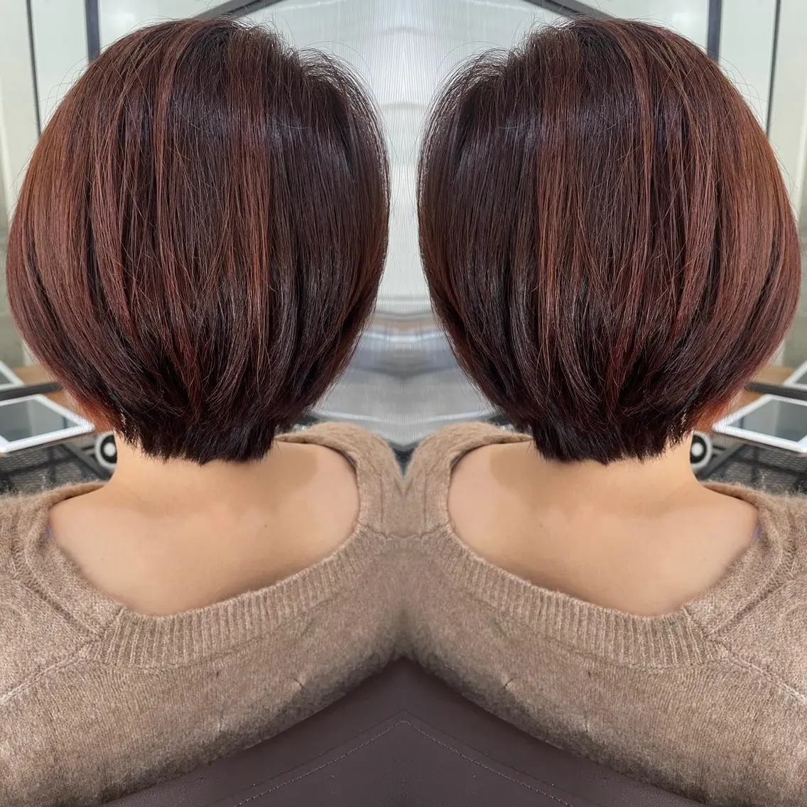 ショート カラー ショートヘア カット ヘアカラー トリートメント 不動令 認定カラーリストのヘアスタイル