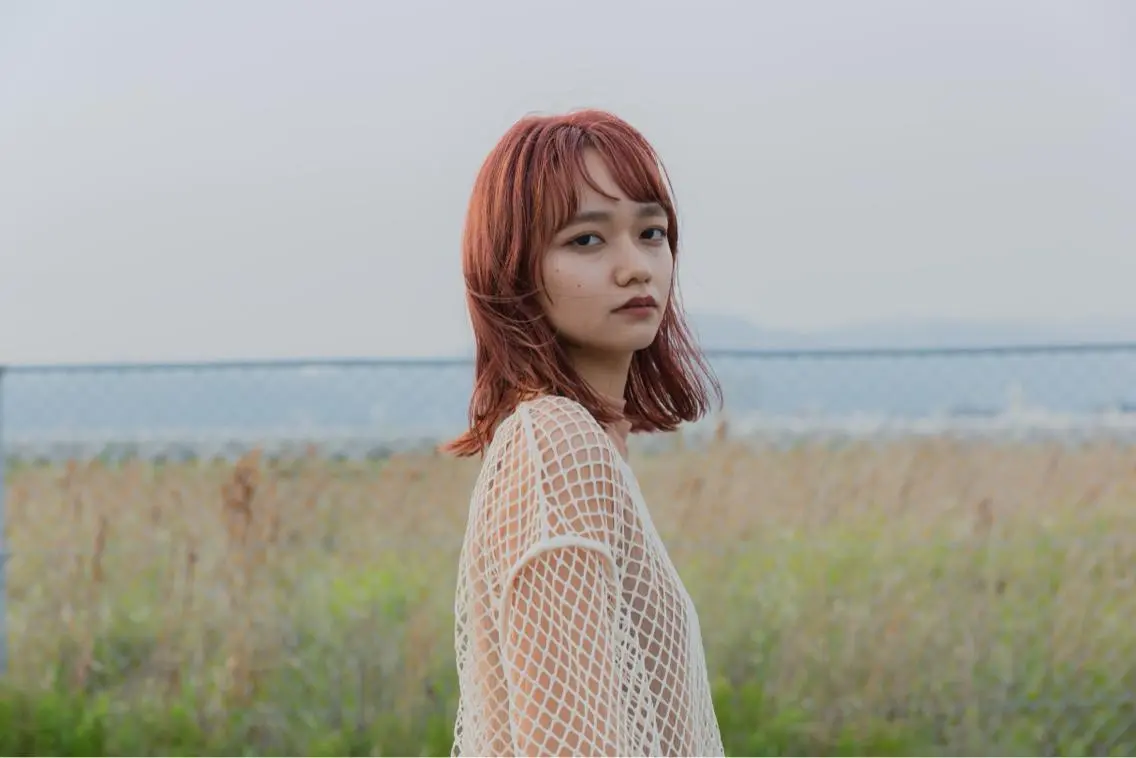 ミディアム カラー ツジガキ ユウスケのヘアスタイル
