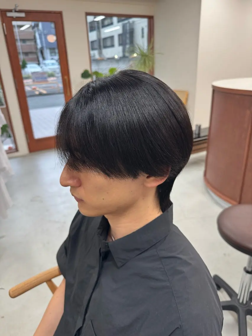 ショート パーマ メンズ ストレートパーマ 雪音/美髪縮毛矯正 /ニュアンスパーマのヘアスタイル