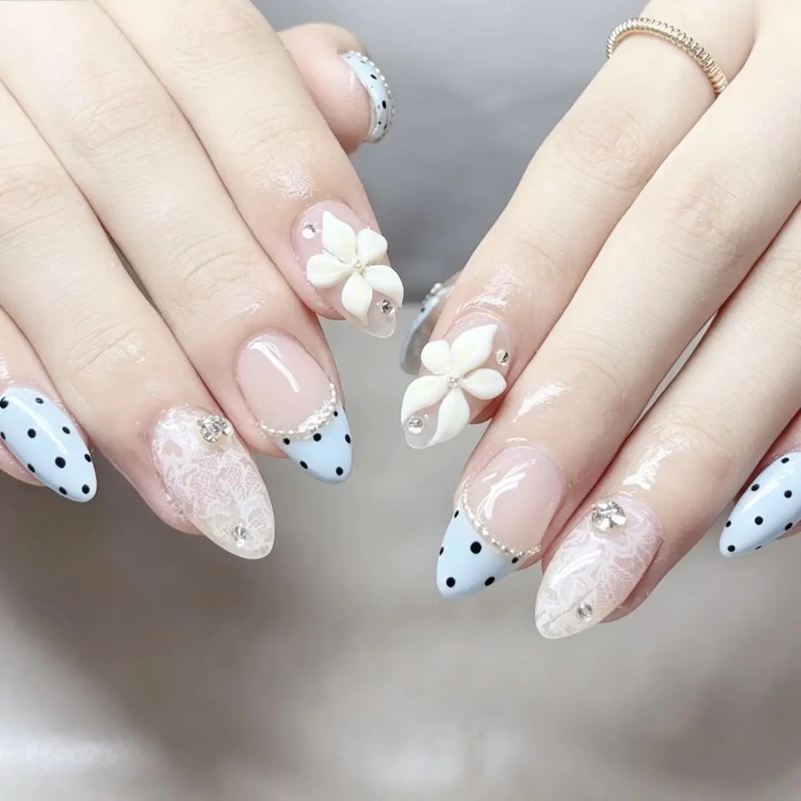 ネイル 🍑長さだし ワンホン💅モモコのネイルデザイン