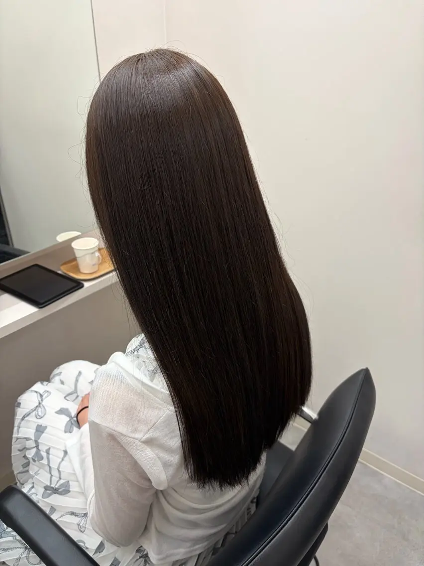 ロング 髪質改善 トリートメント ヘアカラー トリートメント 髪質改善/縮毛矯正/ 艶カラー/登貴のヘアスタイル