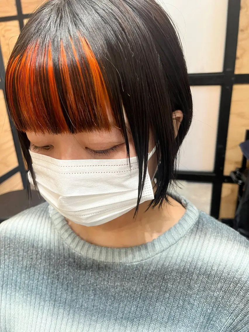 ミディアム カラー メンズ 久木原 ゆりのヘアスタイル